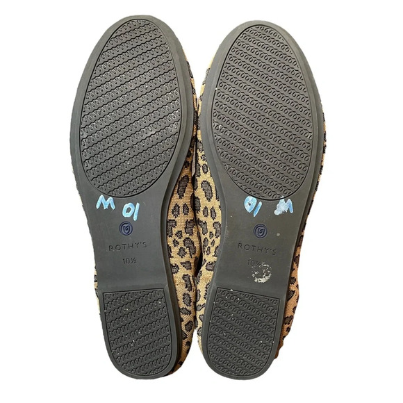 Rothy’s The Loafers Retired Mocha Spot Leopard Animal Print Size 10.5 Women’s - Picture 9 of 9